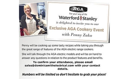 Exclusive AGA Cookery Event with Penny Zako – Autumn/Winter Menu